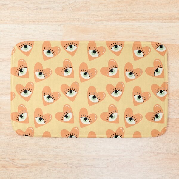 Item preview, Light Orange Love heart Eyes designed and sold by dottiedigitals.