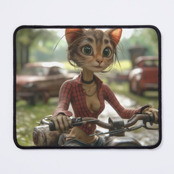 Item preview, Country kitty on a motorcycle designed and sold by Osintown.