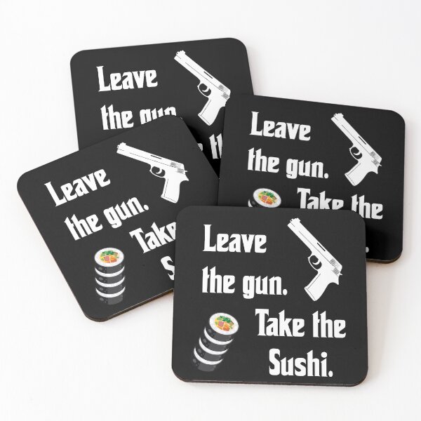 Item preview, Leave the Gun, take the sushi, funny godfather parody designed and sold by Merchattack.