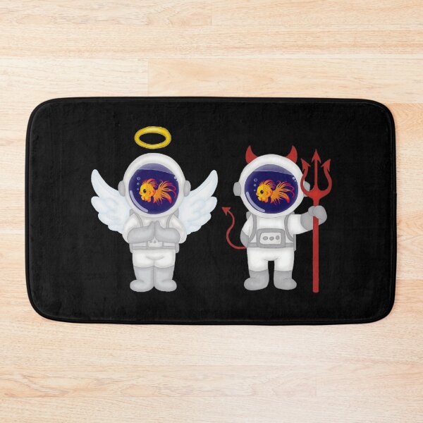 Item preview, Fish the Good vs. Evil Astronaut  designed and sold by ChaosAndLace.