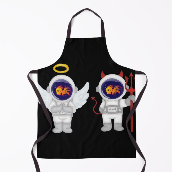 Item preview, Fish the Good vs. Evil Astronaut designed and sold by ChaosAndLace.