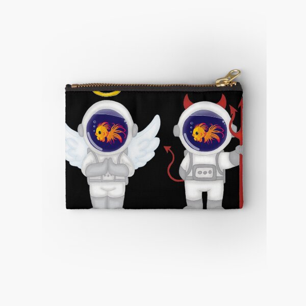 Item preview, Fish the Good vs. Evil Astronaut  designed and sold by ChaosAndLace.