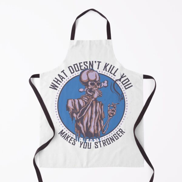 Item preview, What Doesn't Kill You Makes You Stronger - Smoking Skeleton Design designed and sold by Mehmet Hanifi Ekşi.