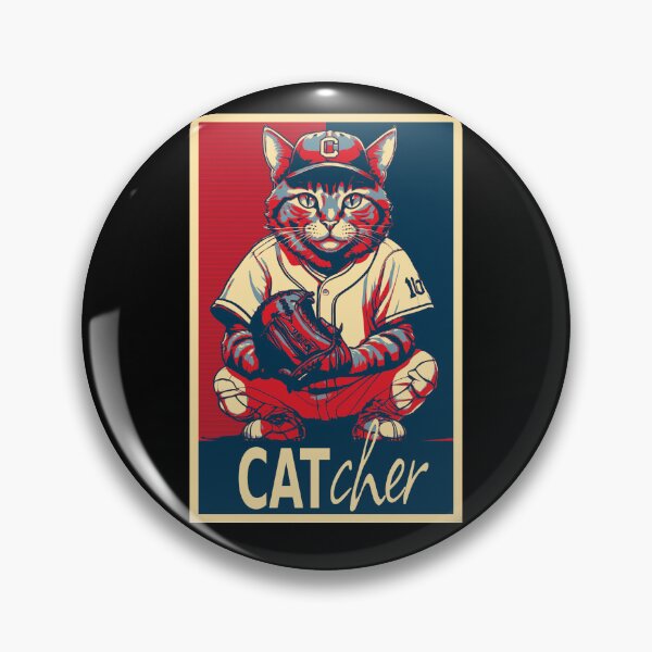 Item preview, Cat Baseball Player Catcher HOPE designed and sold by TrueArtsStore.