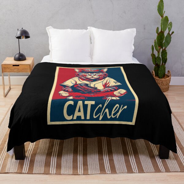 Item preview, Cat Baseball Player Catcher HOPE designed and sold by TrueArtsStore.
