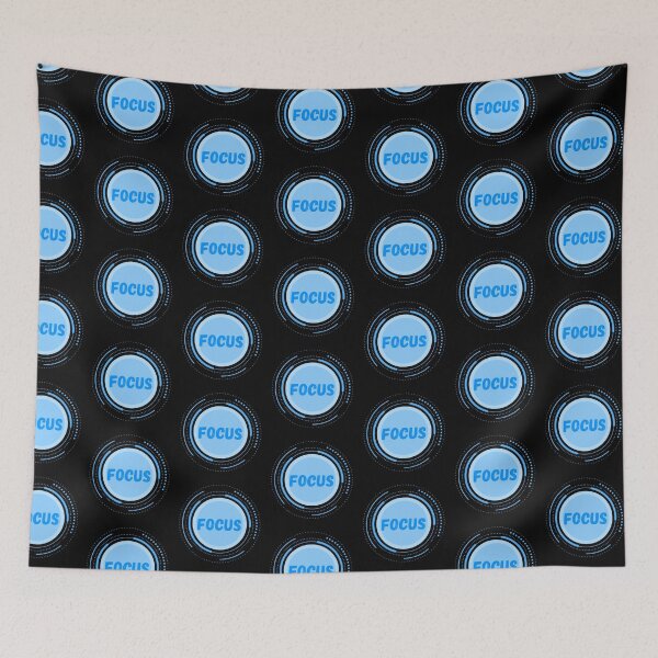 Item preview, Focus blue abstract design designed and sold by Kalpa.