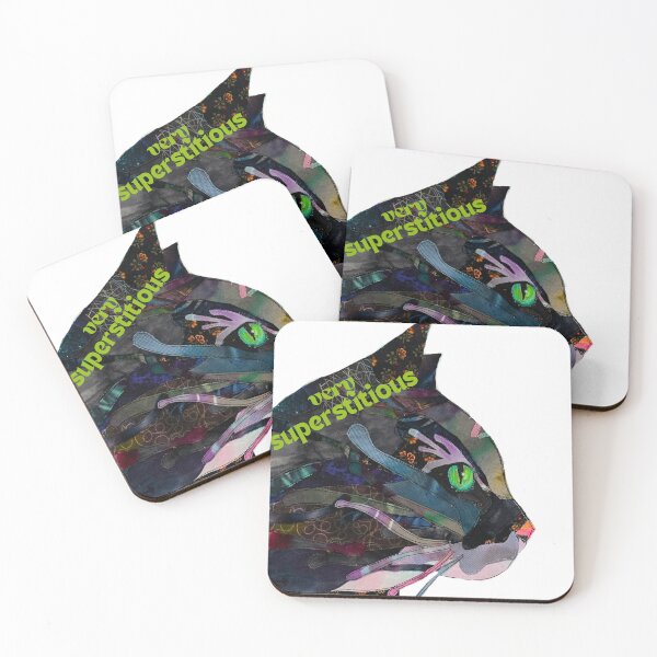 Item preview, Black Cat Very Superstitious designed and sold by karenpaytonart.