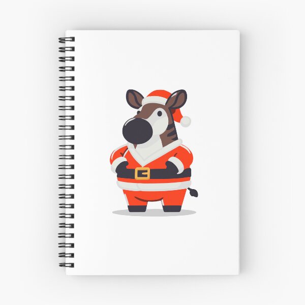 Item preview, Okapi wearing a santa claus suit designed and sold by The  Knick Knack Nook.