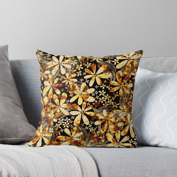 Item preview, Flowers at dusk, Yellow on black background designed and sold by Alex  Blud.
