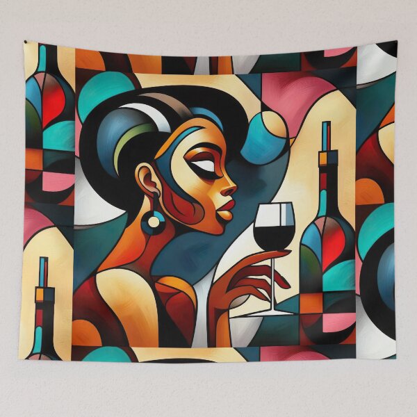 Item preview, Wine And Women Collection Cubism Art No:6 designed and sold by SofyaliArt.