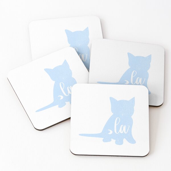 Item preview, Sky Blue Kitten Silhouette With Quotes From 2024 Election -,la / Comma la / Kamala / Kamala Harris designed and sold by franzandsabina.