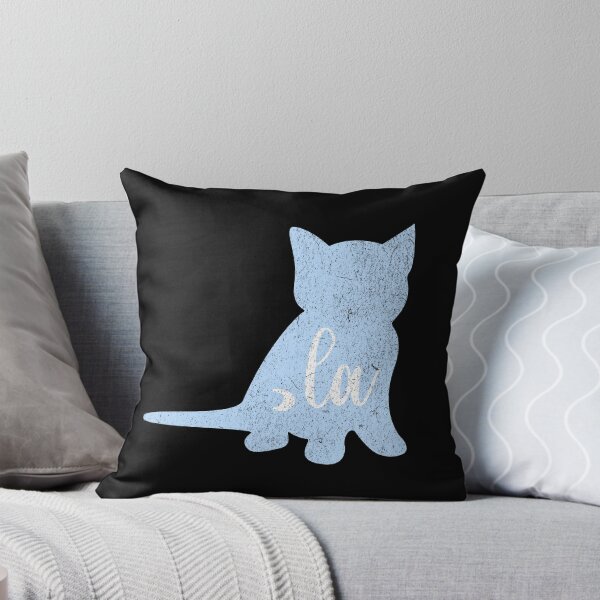 Item preview, Sky Blue Kitten Silhouette With Quotes From 2024 Election -,la / Comma la / Kamala / Kamala Harris designed and sold by franzandsabina.