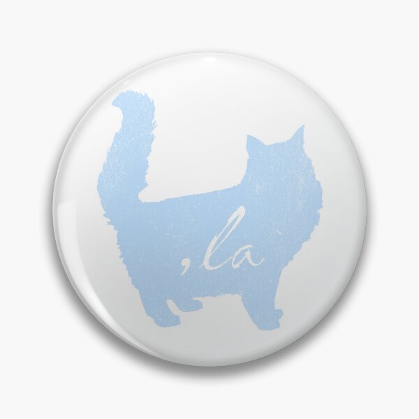 Item preview, Sky Blue Cat Silhouette With Quotes From 2024 Election -,la / Comma la / Kamala / Kamala Harris designed and sold by franzandsabina.