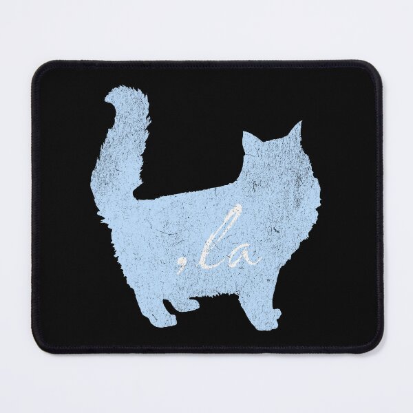 Item preview, Sky Blue Cat Silhouette With Quotes From 2024 Election -,la / Comma la / Kamala / Kamala Harris designed and sold by franzandsabina.