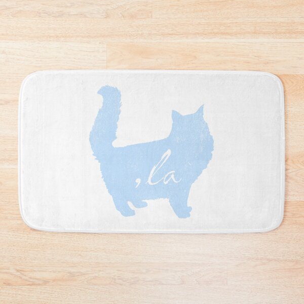 Item preview, Sky Blue Cat Silhouette With Quotes From 2024 Election -,la / Comma la / Kamala / Kamala Harris designed and sold by franzandsabina.