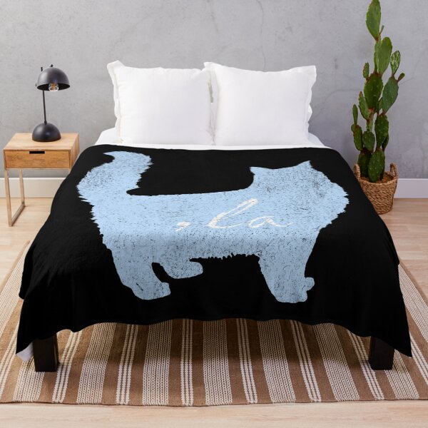 Item preview, Sky Blue Cat Silhouette With Quotes From 2024 Election -,la / Comma la / Kamala / Kamala Harris designed and sold by franzandsabina.