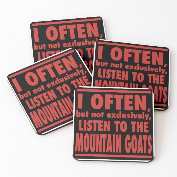 Item preview, Red variant- I Often Listen to the Mountain Goats designed and sold by bestbookworm.