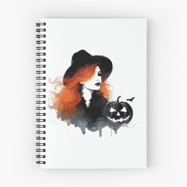 Item preview, Ginger Hair Halloween Lady, Water Color Style designed and sold by Gaborai.