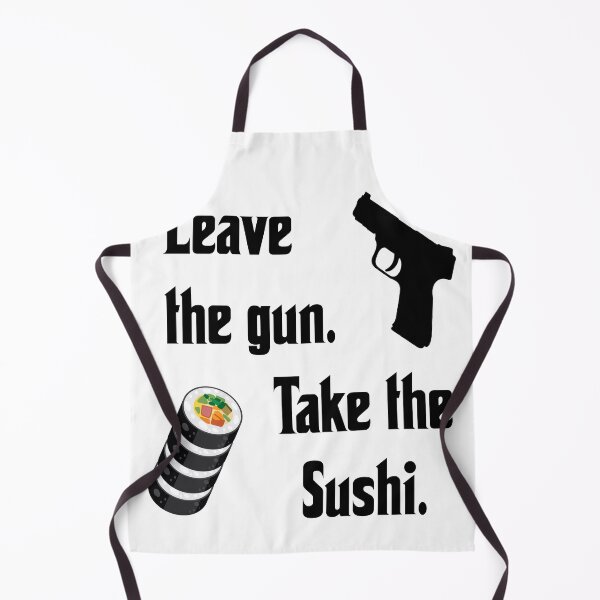 Item preview, Leave the gun, take the sushi, funny godfather parody designed and sold by Merchattack.