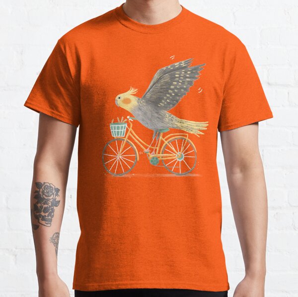 Cockatiel on a Bicycle Classic T-Shirt