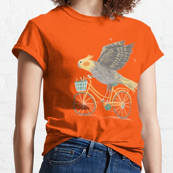 Cockatiel sur un vélo T-shirt classique