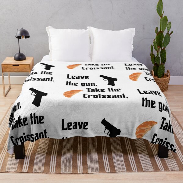 Item preview, Leave the gun, take the croissant, funny godfather parody designed and sold by Merchattack.