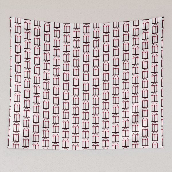 Item preview, UGA Red & Black Gradient Arch Sticker designed and sold by clarinetcat3.