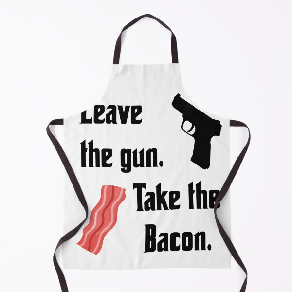 Item preview, Leave the gun, take the bacon, funny godfather parody designed and sold by Merchattack.