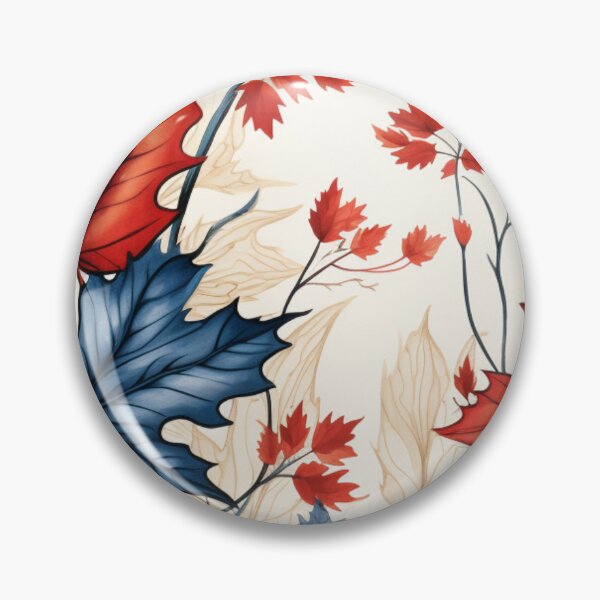 Item preview, Just Autumn Leaves Things (red and blue) designed and sold by The Art of Kkatarynka.