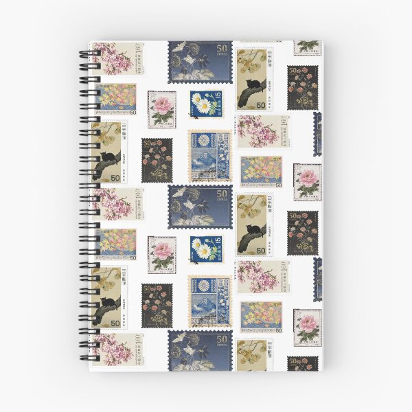 Item preview, Vintage Botanical Floral Japanese Stamps designed and sold by madisonscottage.