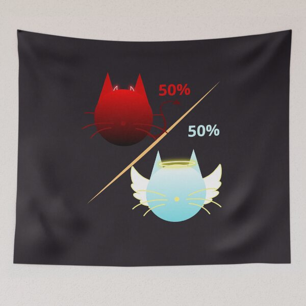 Item preview, Dual nature of a cat designed and sold by Jaruna.