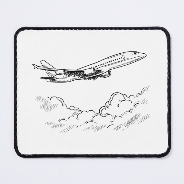 Item preview, Airplane Line Drawing designed and sold by GeoSketchWear.