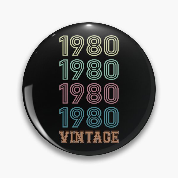 Artikelvorschau, 1980 Geburtstag Vintage Wiederholungsdesign entworfen und verkauft von Jeallan Designs.