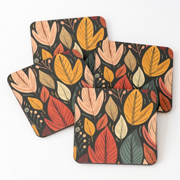 Item preview, Just Autumn Imp. Leaves Things (red and blue and yellow) designed and sold by The Art of Kkatarynka.
