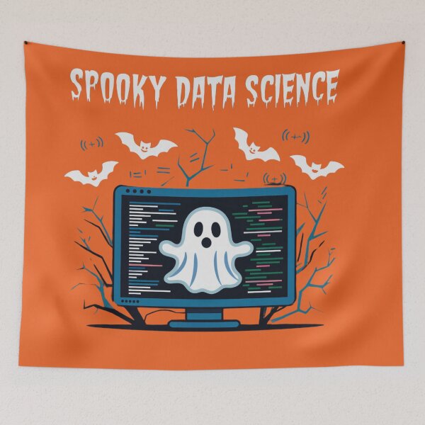 Item preview, Spooky data science, funny Data science, statistics and Halloween designed and sold by NoetherSym.