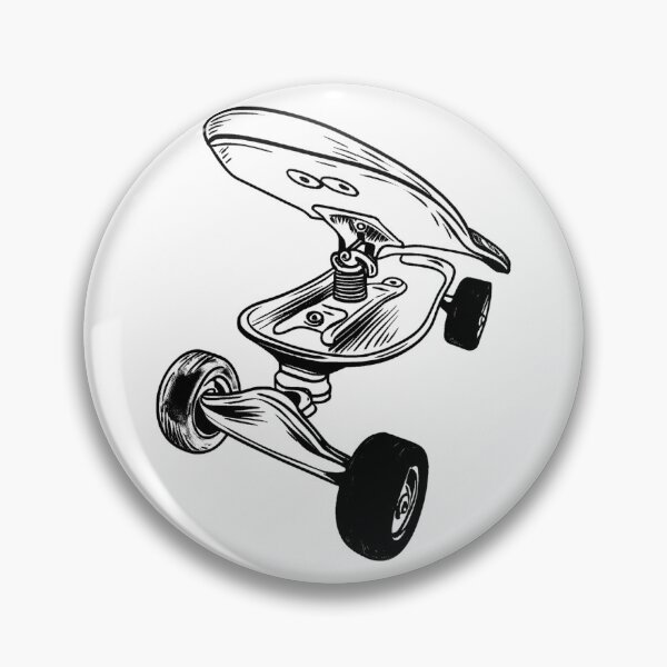 Item preview, Skateboard Line Drawing designed and sold by GeoSketchWear.