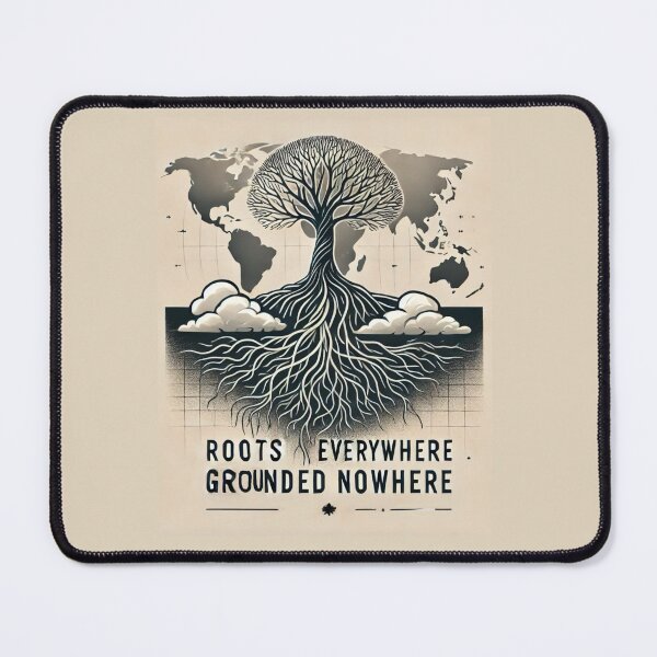 Item preview, Roots Everywhere, Grounded Nowhere | Minimalist TCK Art designed and sold by CreationbyNiki.