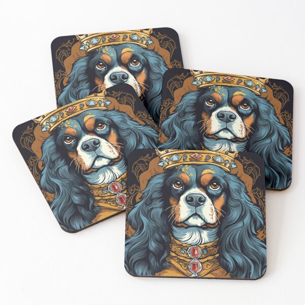 Item preview, Royal Cavalier King Charles Spaniel Portrait designed and sold by Cute-Cuddles.