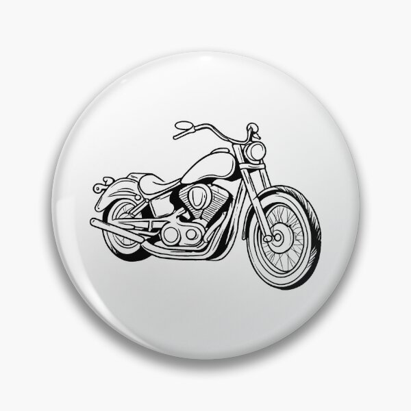 Item preview, Motorcycle Line Drawing designed and sold by GeoSketchWear.
