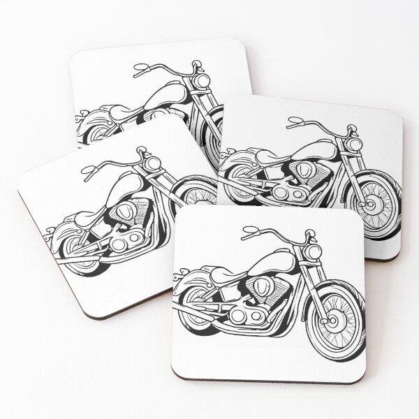 Item preview, Motorcycle Line Drawing designed and sold by GeoSketchWear.