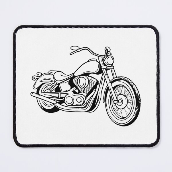 Item preview, Motorcycle Line Drawing designed and sold by GeoSketchWear.