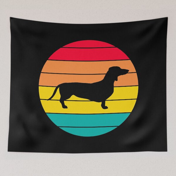 Item preview, Dachshund dog watching sunset designed and sold by EMMonovi.