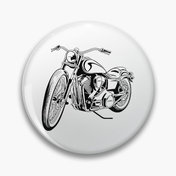 Item preview, Motorcycle Line Drawing designed and sold by GeoSketchWear.