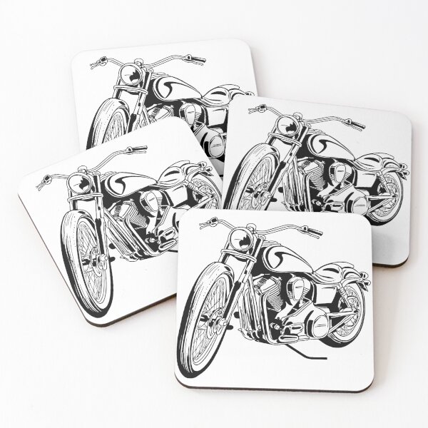Item preview, Motorcycle Line Drawing designed and sold by GeoSketchWear.