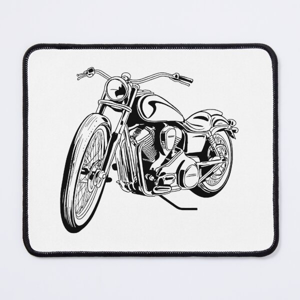 Item preview, Motorcycle Line Drawing designed and sold by GeoSketchWear.