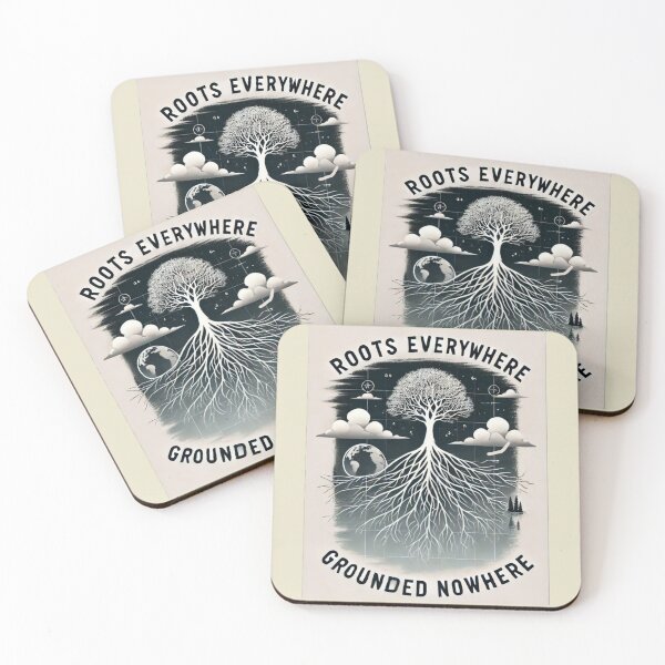 Item preview, Roots Everywhere, Grounded Nowhere | Minimalist TCK Art designed and sold by CreationbyNiki.