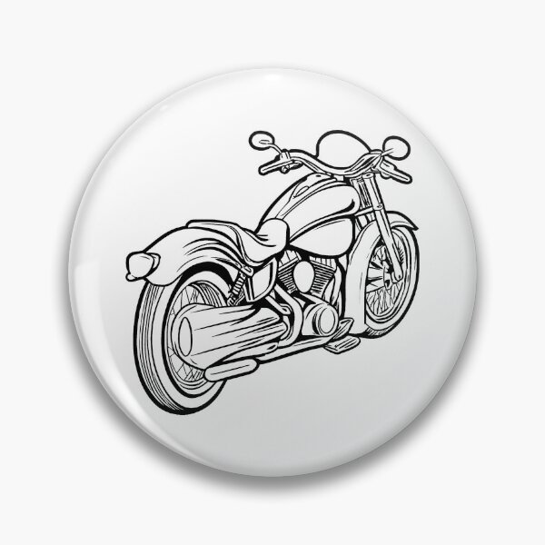Item preview, Back of Motorcycle Line Drawing designed and sold by GeoSketchWear.
