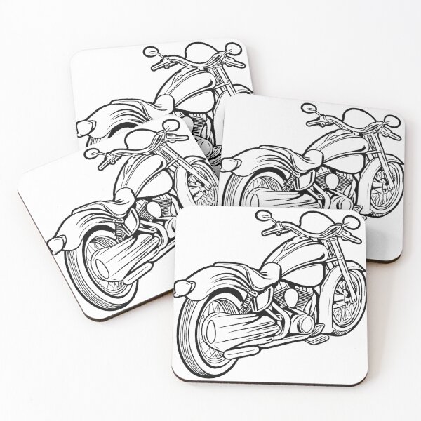 Item preview, Back of Motorcycle Line Drawing designed and sold by GeoSketchWear.
