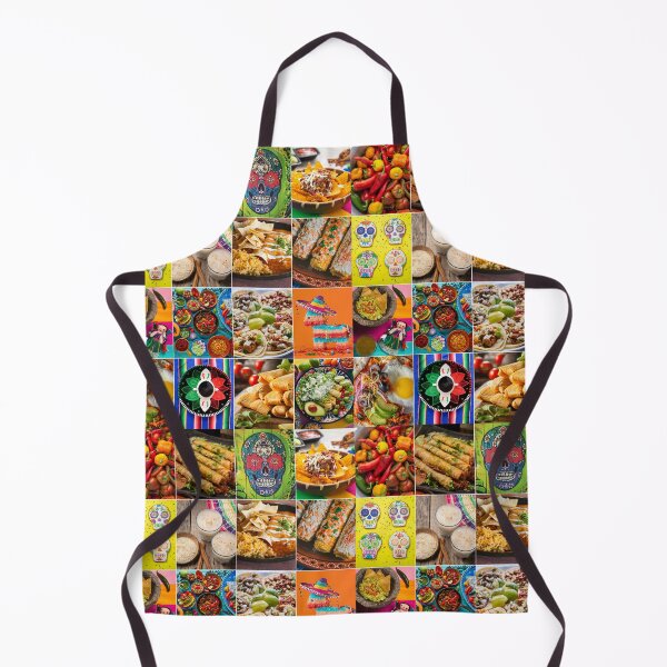 Item preview, Festive Mexican Food Photo Collage designed and sold by ColorfulPrints.