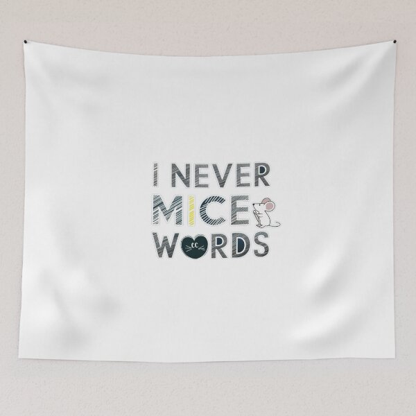 Item preview, I Never Mice Words designed and sold by Gentle40Winks.